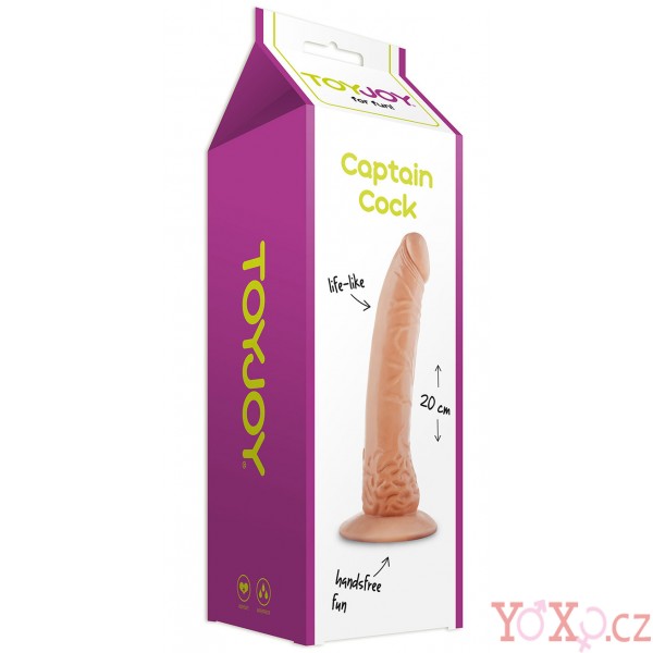 Captain Cock Ultra Realistick Flexibiln Dildo S P Savkou X Cm