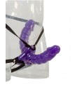 Oboustranné dildo strap-on s postrojem pro ženy, - 15, 5 cm.