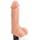 Velmi měkký sametový realisticky vibrátor 20 x 4,5 cm.