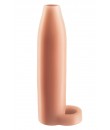 Návlek pro zvětšení velikosti penisu XL s odkrytým žaludem penisu a kroužkem na varlata.