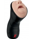 Pdx Elite Vibrační masturbátor pro muže ve tvaru nenasytných úst 24 x 9 cm.