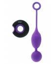 "EMBRACE II" Dvojité vibrační fialové vajíčko na dálkové ovládání v silikonu 3,5 cm.