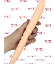 Dvojité dildo z čistěho měkkého a pružného silikonu 30 X 3,2 cm.