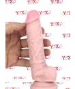 Realistické dildo z čistě měkkého a pružného silikonu 18 x 3,5 cm.