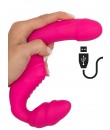 Vibrační Nositelný Strap-On bez postroje pro ženy 21,8 x 3,9 cm.