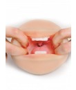 Ultra realistický masturbátor ve tvaru úst pro muže s jazykem a hrdlem 16 x 9 cm.