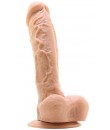 Ultra realistické dildo z vyraznými žilkamy a dvojí hustotou v silikonu 23 x 4,5 cm.