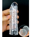 Prodlužovací návlek na penis 13 x 3,4 cm.