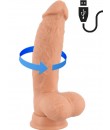 Ultra realistické vibrační a rotující dildo z řady RealisTixXx 21 x 4,7 cm.