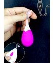 Drops - Vibrační fialové vajíčko na dálkové ovládání 6,5 x 3,5 cm. 