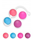 Kit 4 Kegel Balls sada 4 kegelových kuliček - čisté silikonové vaginální venušíny kuličky s variabilní hmotností