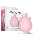 PinkRose – vibrační stimulátor vagíny a klitorisu s jazykem 7,8 × 5,7 cm