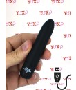 Shoty - Klasický černý mini vibrator 10 x 2 cm. 