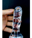 Realistické průhledné dildo v měkkém a flexibilním želé 12 x 3 cm. 