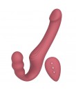 Strap-On Vibrator – bezpáskový párový vibrátor s dálkovým ovládáním 22 x 3,5 cm.