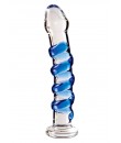 Luxusní, Skleněné dildo 5 - 18 X 3 Cm.