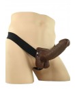 Nositelný duty Strap-On Penis s varlaty unisex 23 X 4,5 cm.