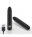 Shoty - Klasický černý mini vibrator 10 x 2 cm.