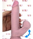 Ultra realistické tělové dildo 3-D Density King Cock 18 x 4,3 cm s volnými varlaty.