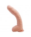 BAILE Alex realistické dildo s křivkou pro stimulaci G-bodu a přísavkou