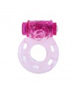 BAILE Vibrating Cock Ring Bear Pink vibrační erekční kroužek růžový medvídek 