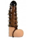 Návlek na penis pro zvětšení penisu se spojkou pro varlata 14,5 x 3,5 cm.
