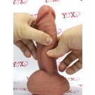 Ultra realistické dildo z Řady Dual Density s přísavkou 17,5 x 4,5 cm,- Kristián.