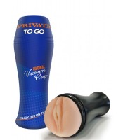 Ultra realistický masturbátor ve tvaru vagíny pro muže z pravé kůže 21 x 3 cm.