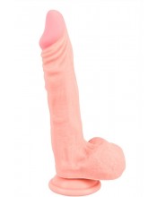 Realistické dildo z čistě měkkého a pružného silikonu 21 X 3,8 cm.