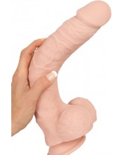 Ultra realistické měkké a pružné dildo v kůži 29,5 x 5,2 cm.