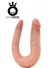 KING COCK - ultra realistické dvojité vaginální i anální dildo S 34 x 3 cm, - vysoce kvalitní vyrobeno v USA.