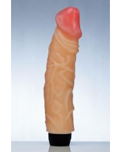 Realistický gumový vibrátor pro ženy 25 x 4,6 cm.