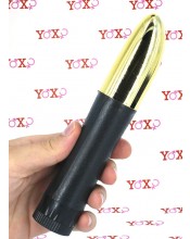 DAREK - Klasický vícerychlostní vibrátor zlaty 20 x 3,5 cm.