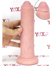 KING COCK - ultra realistické dildo s předkožkou 20 X 4,5 cm, - Vysoce kvalitní vyrobeno v USA.