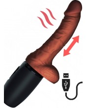 King Cock Ultra Realistický vibrátor s tahem a topným efektem 16,6 x 3,6 cm.