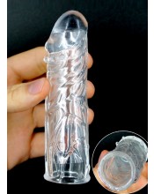 Prodlužovací návlek na penis 13 x 3,4 cm.