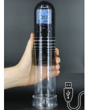 Automatická inteligentní pumpa na penis pro muže s LED displejem 20 x 6 cm.