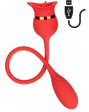Stimulační vibrátor pro vagínu aj klitoris Francouzský polibek 42 x 4 cm.
