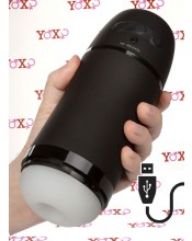 Pulsar Stroker - Vibrační masturbátor se sacím efektem pro muže 21,5 x 7,5 cm.