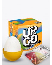Silikonové mužské masturbátorské vajíčko - Up And Go Grovy Egg.