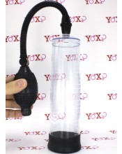 Průhledná pumpa na penis PSX04 21 x 6 cm.