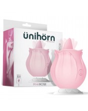 PinkRose – vibrační stimulátor vagíny a klitorisu s jazykem 7,8 × 5,7 cm
