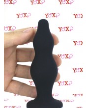 Willendorf - Progresivní anální kolík pro extra stimulaci análu 12 x 4 cm. 