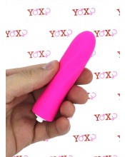 Trimy - Mini Vibrator se silikonovým spirálovým pláštěm 10 x 2,4 cm.