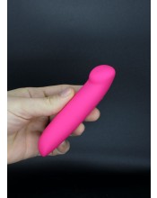 Vibrátor Mini pro bod-G růžový 12,7 x 2,6 cm.