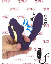 Vibrátor bodu - G 2 v 1 a silikonový Satisfyer klitorisu 13,5 x 3,5 cm.