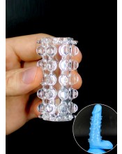 Průhledný stimulační návlek na penis pro muže 6,5 x 3 cm.