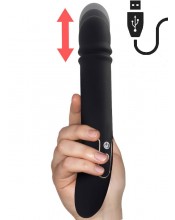 Pulzující vibrátor v silikonu až 850 úderů za minutu 24,5 x 4 cm.