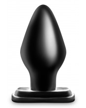 Extra velký anální kolík XXL pro intenzivní protažení černý, 15,2 cm x 7,6 cm.