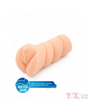 DÁREK Masturbátor pro muže ve tvaru vagíny "Water Skin" 13 x 3 cm.